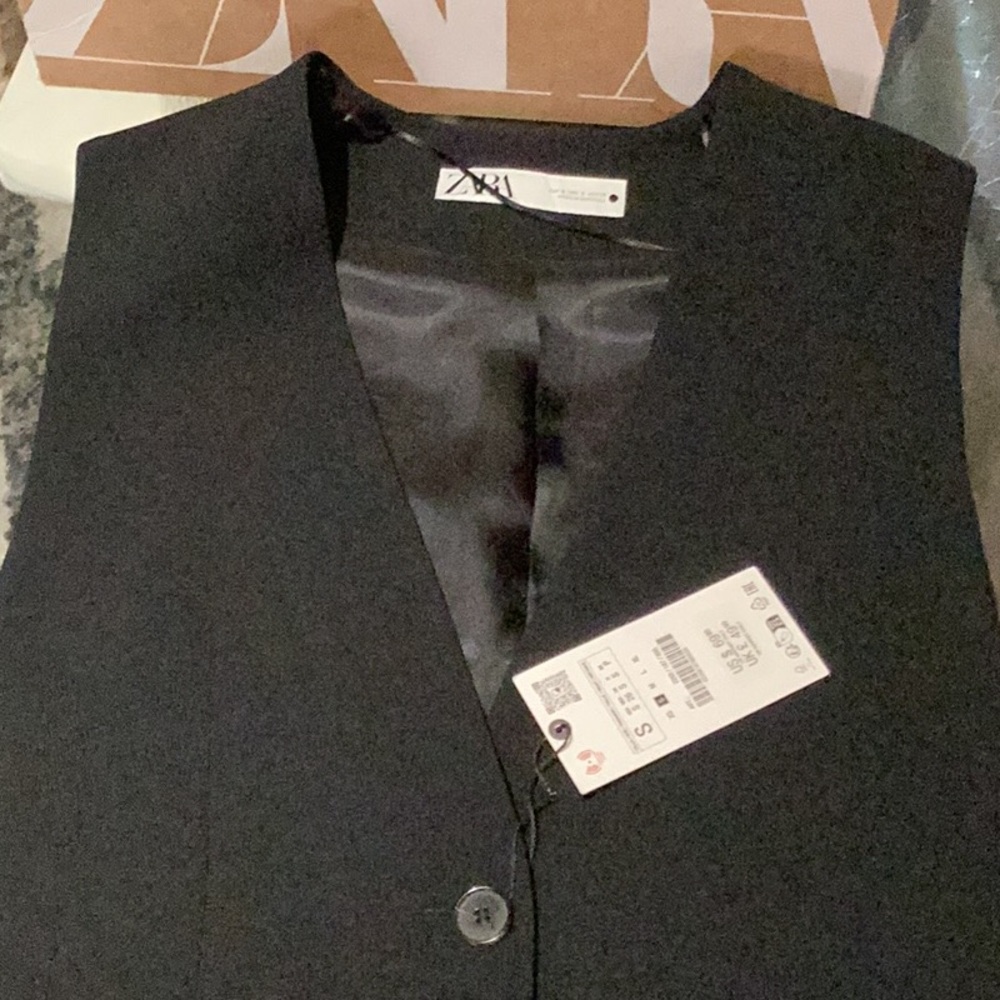 Zara Black WaistCoat